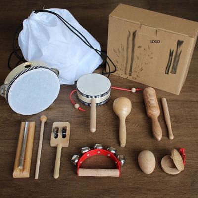 China Nature Touch OEM Wholesale Price Brand Custom Musical Instrument Set Wooden Musical Instrument For Toddler for sale