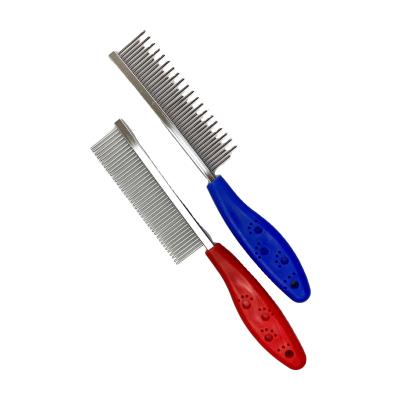 China Wholesale Viable All Kinds Size Dog Grooming Tools Comb With Handle for sale