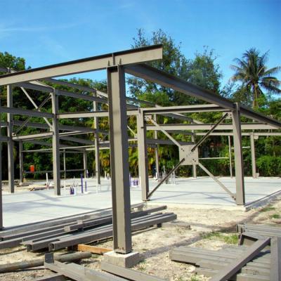 China Frame Part S355 Grade Steel Structure For Supporting Concrete Construction With Bent H Beam In Line With EN BS Standard for sale