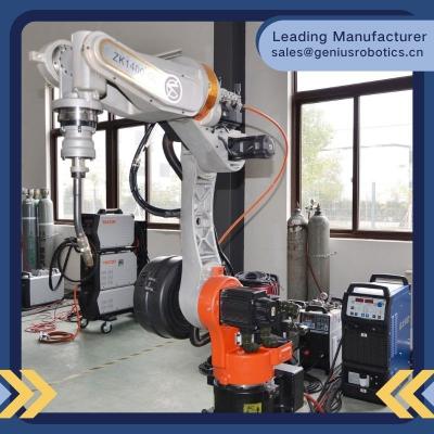 China Automatic Arc Welding Robot System Double Stations 2000mm Working Reach for sale