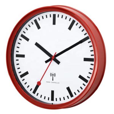 China 10 Inch Modern RC Wall Clock Plastic Atomic Analog Radio Radio Wall Clock For Home Decoration for sale