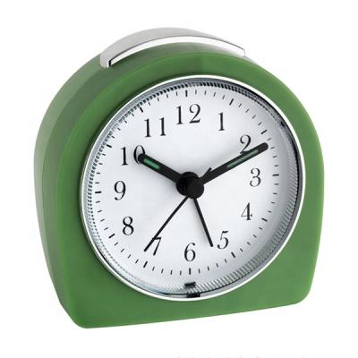 China Retro Style Antique Battery Operated Analog Travel Alarm Clock Small Press Lens To Control Backlight for sale