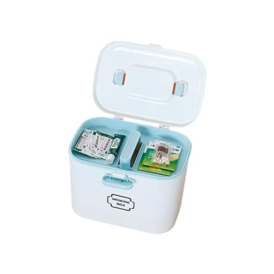 China Sustainable Plastic Square Medicine Storage Box For Home Outdoor Office for sale