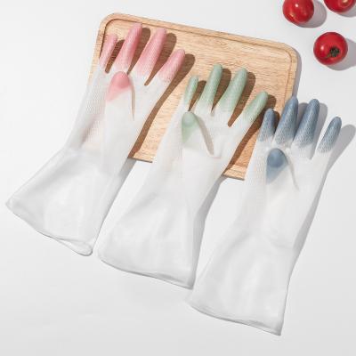 China Sustainable Work Home Kitchen Bathroom Cleaning Wash Clothes Latex Hand Protection Case for sale