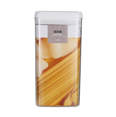 China CLASSIC Sealed Plastic Transparent Food Cans Fridge Food Storage Tank Variety Of Combinations for sale