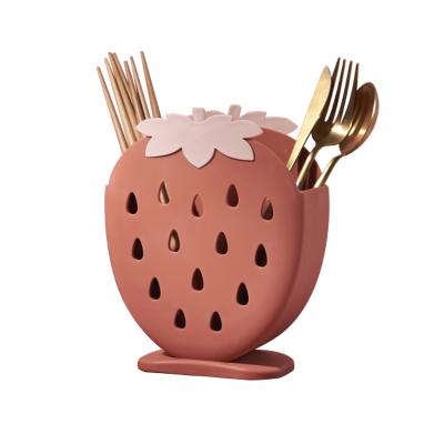 China Viable Remote Control Plastic Desktop Stationery Mobile Phone Makeup Brush Storage Holder Jar Box Knife Fork Chopsticks Soup for sale