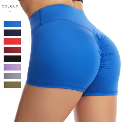 China Peach Breathable Female Bare Pure Buttocks Color Fitness Yoga Hot Pants Yoga Lifting Shorts for sale