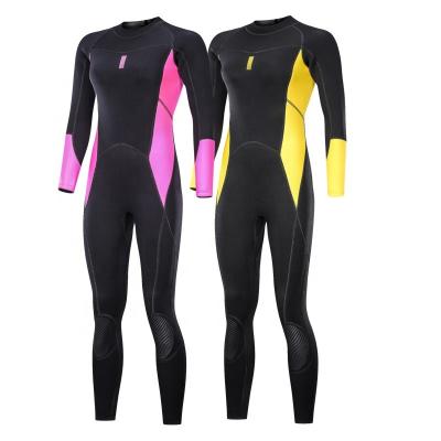 China Breathable Female 3MM Wetsuit One Piece Snorkeling Surfing Suit Thickened Winter Warm Swimsuit Jellyfish Long Sleeve Suit for sale