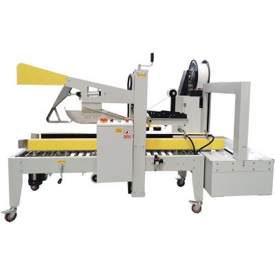 China Food Carton Sealer With Fully Automatic Strapping Factory Price Carton Sealer Automatic Folding And Sealing Machine for sale