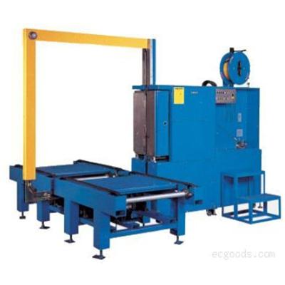 China Food Fully-Automatic Top Sealing Pallet Strapping Machine Vertical Pallet Strapper for sale