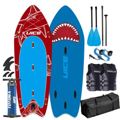 China Unisex Large Sip Group Inflatable Isup Paddle Board UICE Paddle Board Comic Custom for sale