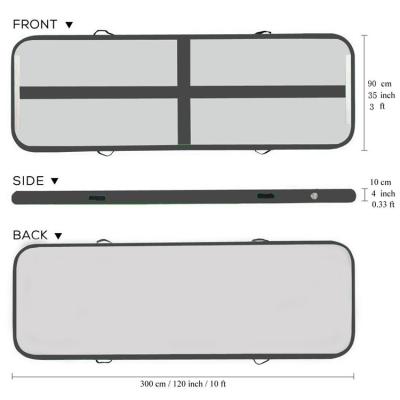 China Environmental Durable Drop Stitch Durable Custom Size Air Track Air PVC Inflatable Gymnastics Mat for sale