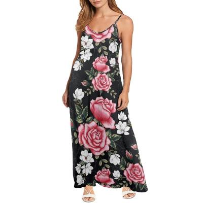 China Cottagecore Breathable Floral Pattern Casual Summer Dress Short Sheath Loose Long Dresses For Party Female Women Beach Colorful Streetwear for sale