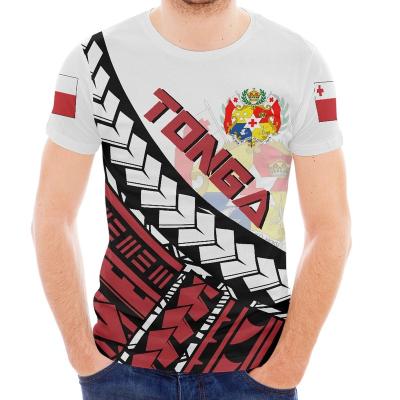 China Tonga QUICK DRY Polynesian Tribal Tattoo Prints Apparel Manufacturers Tongan T-Shirts For Men Stylish Crewneck Shortsleeve Gym Wear NEW for sale