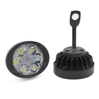 China Hot Sale 6LED Body Headlight Aluminum Motorcycle Fog Light Adjustable PMMA Lens+Adjustable Mirror Light for sale