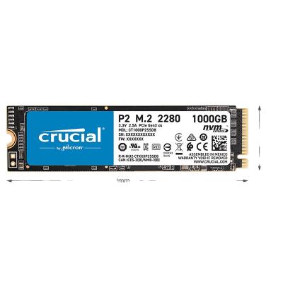 중국 Black Crucial SSD P2 500G 1T M.2 SSD Solid State Drive 500GB 1TB 판매용