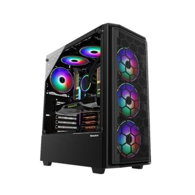 Cina No Free Shipping To Russia Intel i7 6400T 16G RX550 Gaming Computer DIY Internet Cafe Desktop Computer in vendita