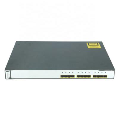 China Stackable 3750 Series Switch 12 Gigabit Ethernet Port Switch WS-C3750G-12S-E for sale