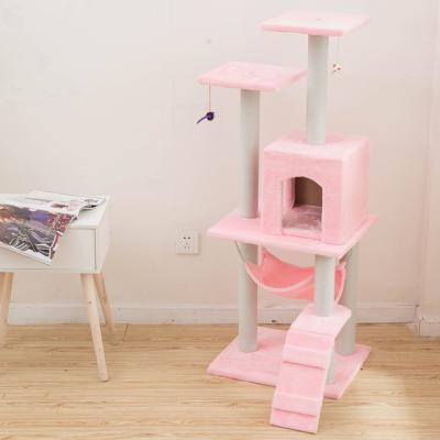 China 2017 New High Quality Viable Wholesale Cat Craft Cat Tree Pet Products Cat House for sale