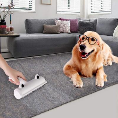 China Viable Effective Double Sided Roller Cat Dog Hair Remover Pet Hair Fiber Roller for sale