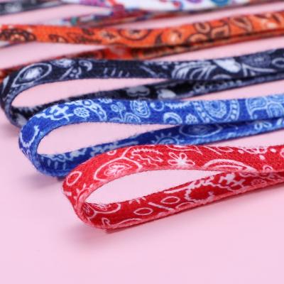 China Amazon Flat Hot Sale Printed Double Layer Laces For AJ AF Shoes for sale