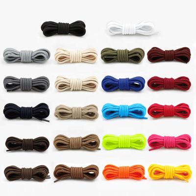 China CAIZU 2021 new style round sport laces custom made shoe laces polyester round safety shoe laces cheap shoe laces for sale