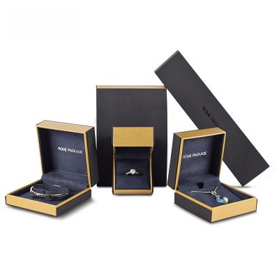 China CUSTOM MADE Luxury Vintage Elegant ROMI High End Jewelry Packaging Leatherette Paper Box For Ring Pendant Necklace Bracelet Box for sale