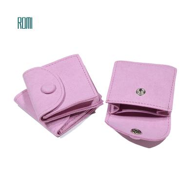 China Classic Elegant Luxury Factory Directly Sell Velvet Jewelry Pouch Jewelry Pouches With Logo Suede Microfiber Jewelry Pouches for sale