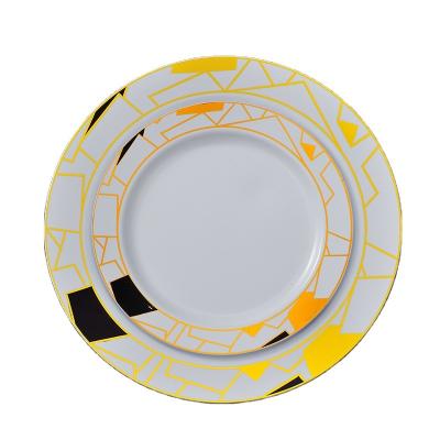 China Disposable Wholesale Reusable Oem Food Plate Party Wedding Decoration Plastic Charger Plates for sale