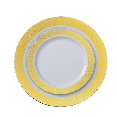 China Disposable Wholesale Charger Plates Wedding Decoration Melamine Plates For Restaurant for sale