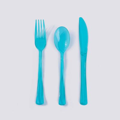 China Disposable Cheap Wholesale Plastic Spoon Fork And Spoon Set For Restaurant Bpa Free Disposable Dinnerware for sale