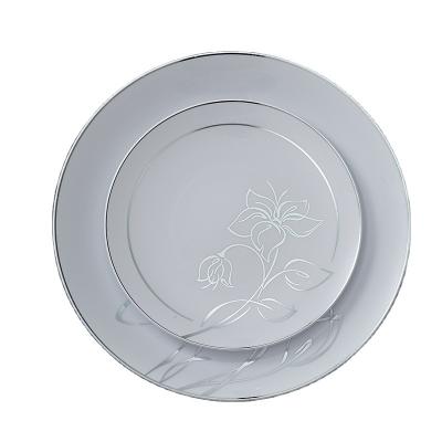 China Disposable Direct Factory 9 Inch Round Wholesale Ps Creative Cheap Plastic Disposable Plates for sale