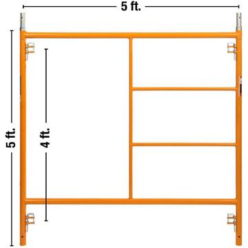 China Q235 / Q345Steel 5'x5 C Lock Mason Frame Scaffolding For USA for sale