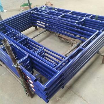 China Q235 Weld Tubes 5''x6'4 Way Safe Scaffolding With Drop Locks for sale