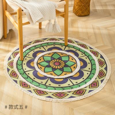 China Designer 2020 Washable Wholesale Custom Rugs Carpets Cotton Blankets Bedroom Bathroom Washable Floor Mat Weave Area Rug for sale