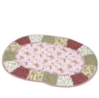 China New design handwork style non-slip cotton fabric customized protective non-slip patchwork quilting mat for sale