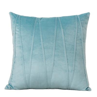 China Hotel Decor Home Fashion Velvet Throw Sofa Pillow Luxury Square Cushion for sale