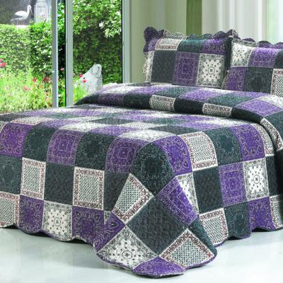 China Soft high quality beauty designs home textile microfiber quilt bedding set bedspread set for sale