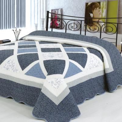 China New Design New Illustration Patchwork Home Fast Shipping Quilting Bedspread for sale