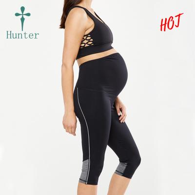 China New Arrival Sportswear Ladies Fitness Four Way Pregnant Stretch Clothing Antibacterial Yoga Maternity Leggings for sale