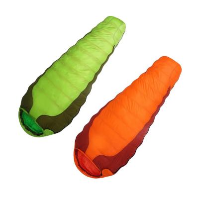 China Factory Wholesale Outdoor Camping Lightweight Waterproof Mummy Duck Down Sleeping Bag Goose Down for sale