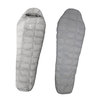 China Factory Wholesale Mummy Camping Hiking Mummy Waterproof Adult Ultralight Duck Down Goose Down Outdoor Sleeping Bag for sale