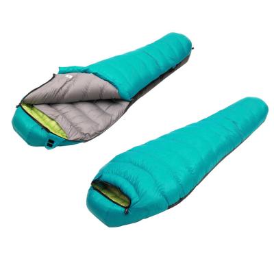 China Mummy Factory Camping Hiking Mummy Outdoor Waterproof Duck Down Goose Down Sleeping Bag for sale