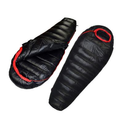 China Adult Mummy Camping Hiking Waterproof Ultralight Rescue Survival Mummy Duck Down Sleeping Bag Goose Down Outdoor for sale