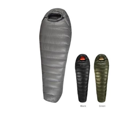 China Wholesale Mummy Camping Hiking Outdoor Waterproof Survival Mummy Duck Down Goose Down Sleeping Bag for sale