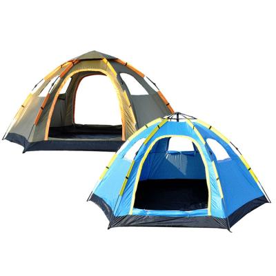 China Quick Open 4 Person Outdoor Aluminum Fiberglass 3 Seconds Camping Family Tent Beach Tent Automatic Noise Tent for sale