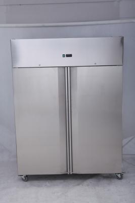 China Two Door Upright Freezer Stainless Steel GN1410BT , Commercial Freezer For Restaurant for sale