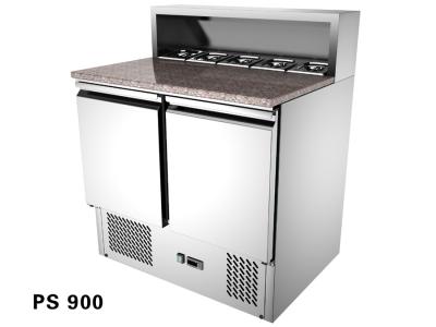 China _ Energy-saving Open Top Saladette Counter Fridge Two Door / Saladette Unit zu verkaufen