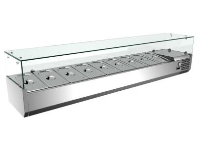 China 63L Stainless Steel Salad Bar Cooler For Hotel With Defrost Digital Control VRX2000/330 for sale