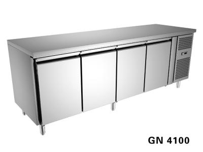 China Vier Tür-Edelstahl Undercounter-Gefrierschrank für Küche 540L GN4100BT zu verkaufen